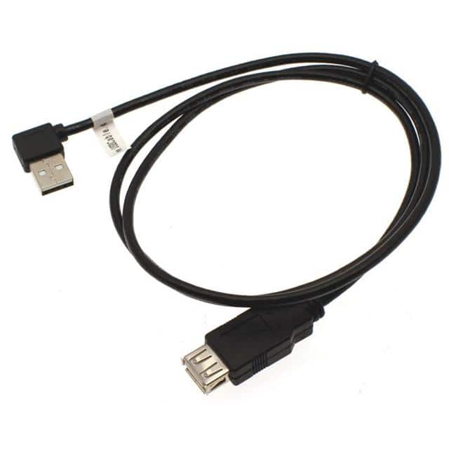 MRFS-0304B CBL USB2.0 A RCPT R/A-A PLG LEFT