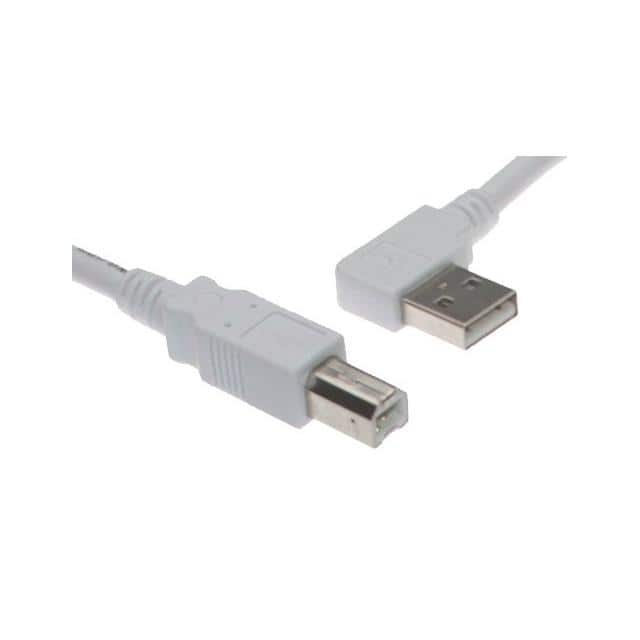 UC-ARBS2W 6FT. WHITE USB CABLE A LEFT ANGL