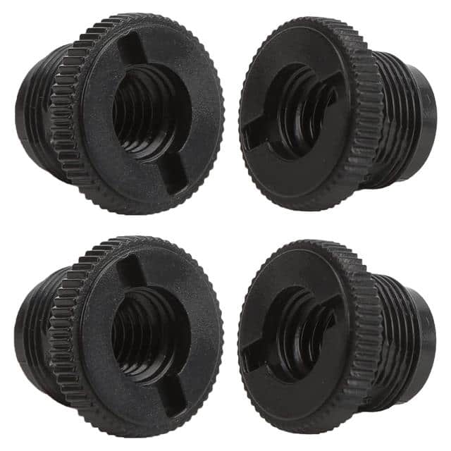 MS ADP P BLK 4PCS 4Pcs 5/8" Male-3/8" Female Screw