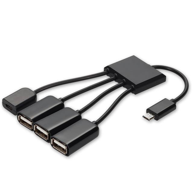 USBLGTOTGHUB-C 8in Micro-USB 2.0 (B) Male to US