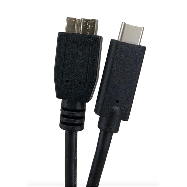 E07-314CMB-1M CABLE MCR B PLUG TO C PLUG 3.28'