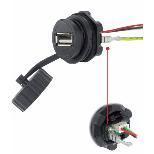1310-0005-01 M20 PANEL CONNECTOR USB-A 2.0 +