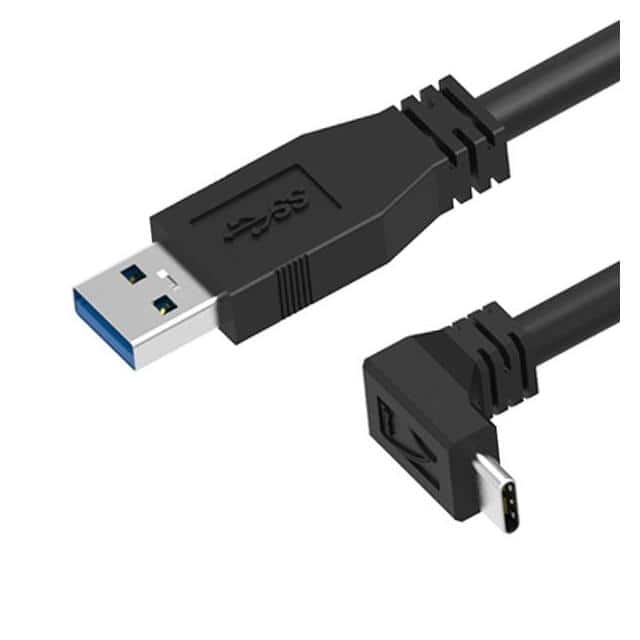 U3S1A01C16-030 USB 3.1 A to C Down Angled, 3m