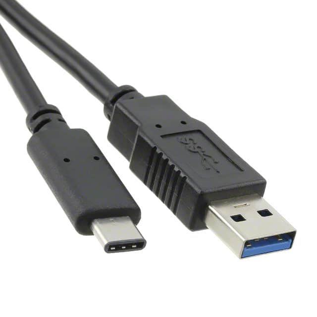 105-1032-BL-00100 CABLE A PLUG TO C PLUG 3.28'