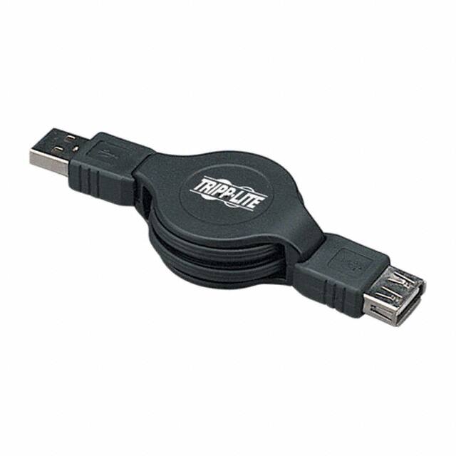 U034-004-R CBL USB2.0 A RCPT TO A PLUG 4'