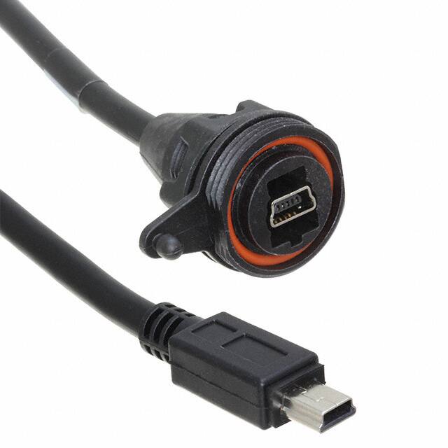 SCRUS-10-G-00.25-MBS-MB CBL USB2.0 MIN B RCPT-MIN B PLUG