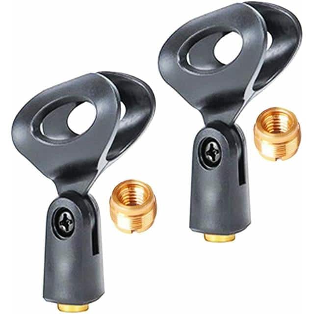 MC-03 2PCS 2PCS Black Clip For Mic stand