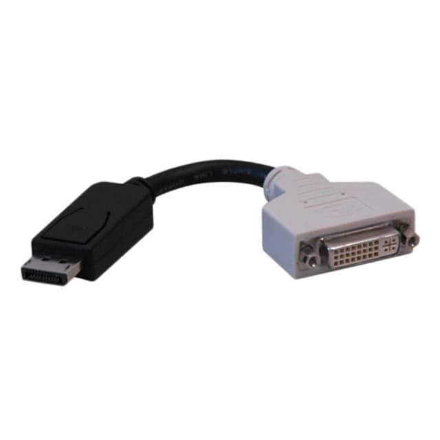 P134-000 CBL DISPLAYPORT M TO DVI-I F 6"