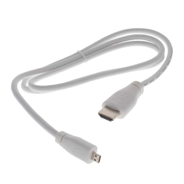 RPI HDMI CABLE WHITE CBL HDMI-A M TO MCR HDMI-D M 1M