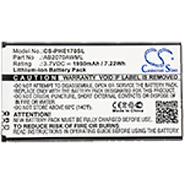 AB2070AWML BATTERY Replacement for Philips AB2070AW