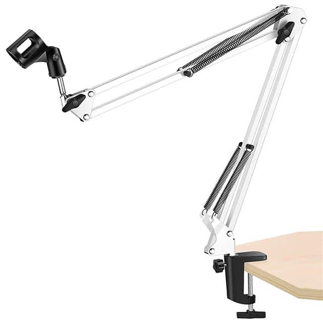 MS ARM W Microphone Arm Desk Stand White