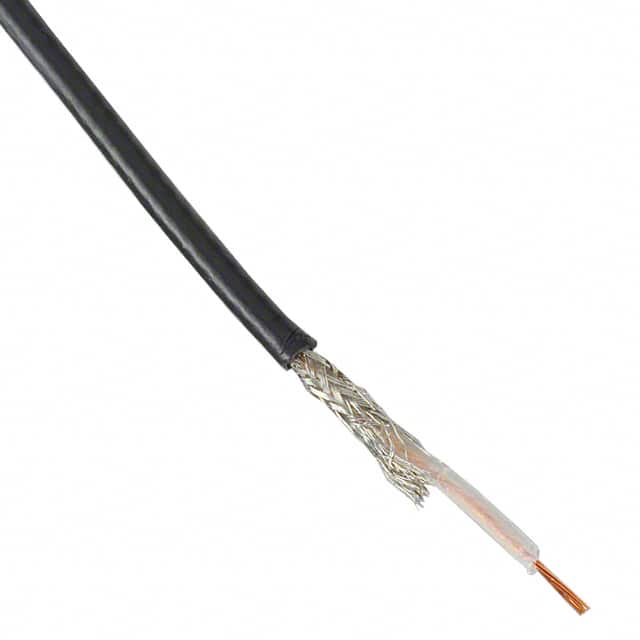 9174 BK005 CABLE COAXIAL RG174 26AWG 100'