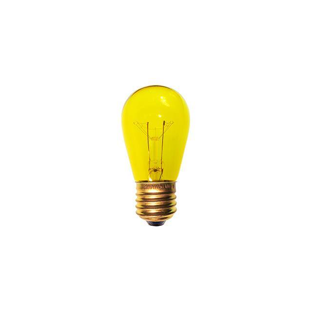 11S14Y/120V S14 120V 11W E26 Base Yellow