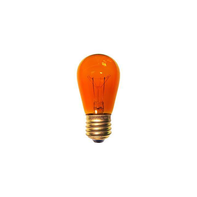 11S14O/120V S14 120V 11W E26 Base Orange