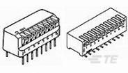 1-435802-9 The TE Connectivity 1-435802-9 is a 9-position DIP switch with SPST circuitry. It features a piano actuator and through-hole mounting.