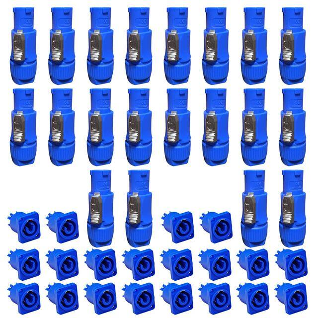 PWR SPKON M/F BLU 20PCS AC Wall Power Cord for Led TV 60