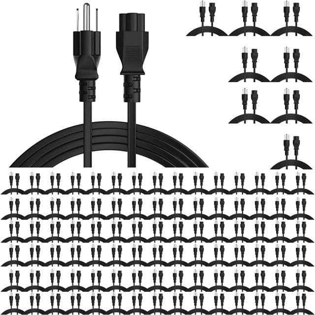 PL 1001 100 Pcs AC Wall Power Cord for Led TV
