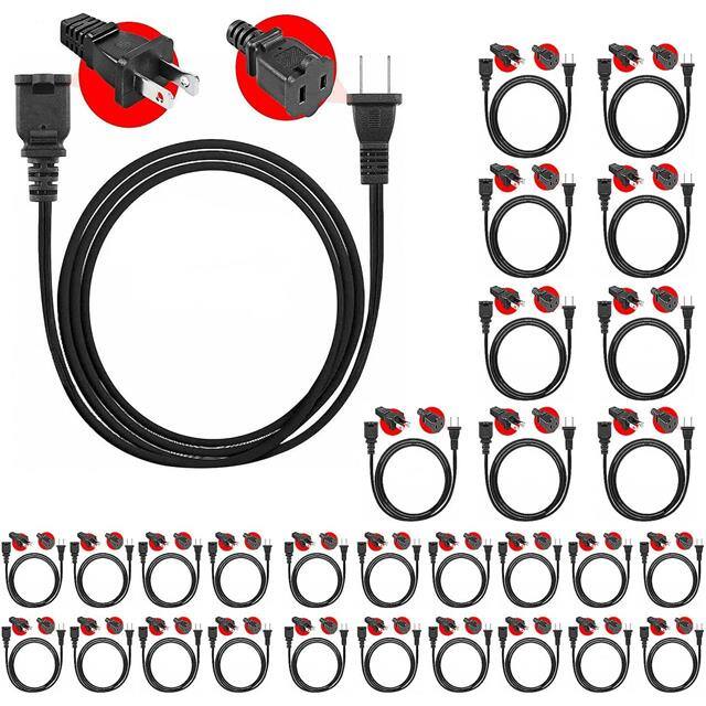 EXC BLK 12FT 30 Pcs Extension  AC 2 ng Power Cable 1