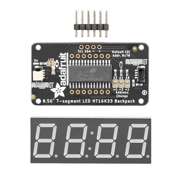1002 ADDRESS LED 7 SEGMENT I2C WHITE