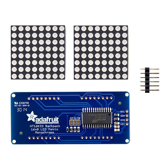 2037 ADDRESS LED MATRIX I2C RED