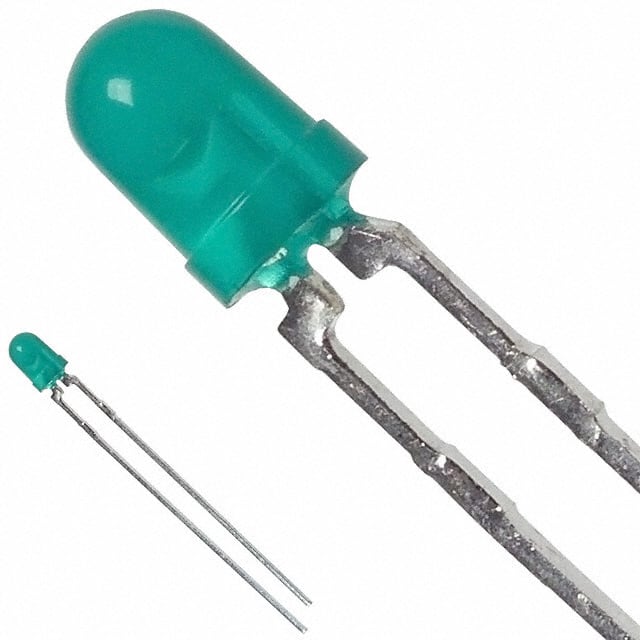 HLMP-1503 LED GREEN DIFFUSED T-1 T/H