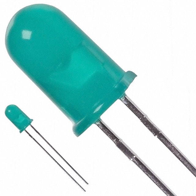 HLMP-3507 LED GREEN DIFFUSED T-1 3/4 T/H