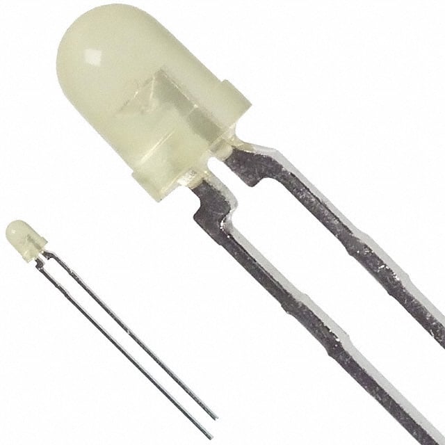 HLMP-1719 LED YELLOW DIFFUSED T-1 T/H