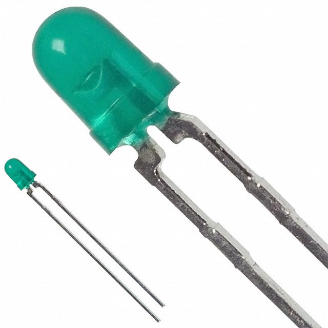 HLMP-1641 LED GREEN DIFFUSED T-1 T/H