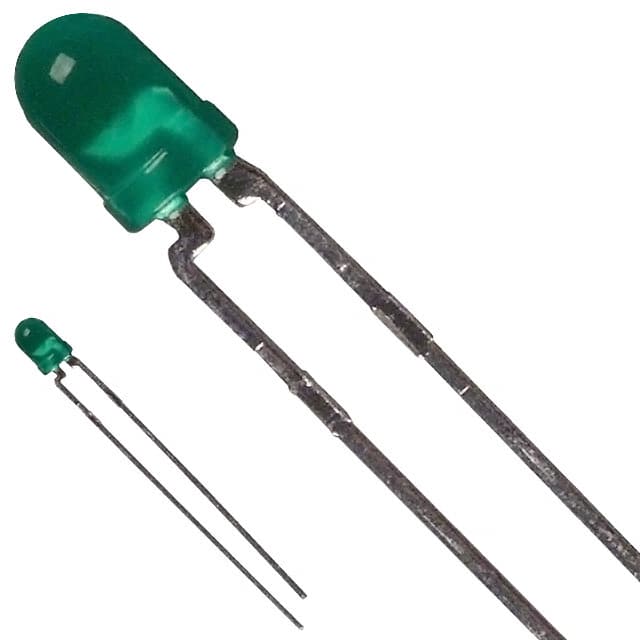 HLMP1523 LED GREEN DIFFUSED T-1 T/H