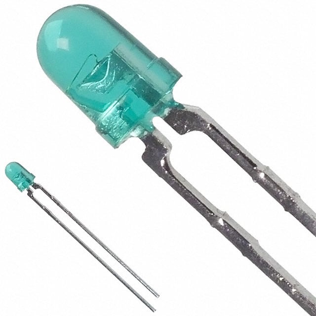 HLMP-1521 LED GREEN CLEAR T-1 T/H