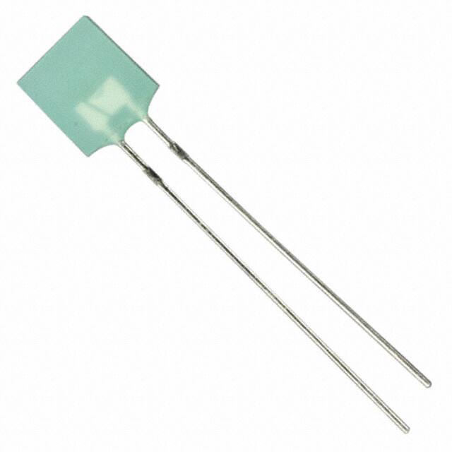 HLMP-0504 LED GREEN DIFFUSED RECT T/H