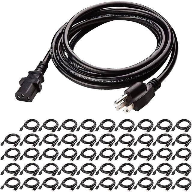 PC 1001 50 Pcs 5 Pcs AC Wall Power Cord for Led
