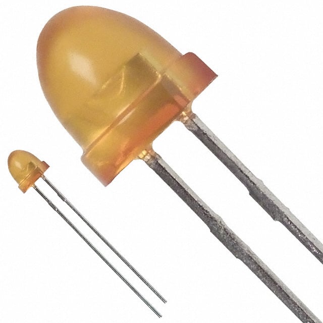 HLMP-3451-D0000 LED YELLOW DIFFUSED T-1 3/4 T/H
