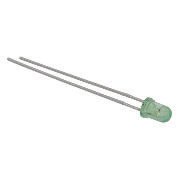 HLMP-Y802-F0000 LED GREEN CLEAR T-1 T/H