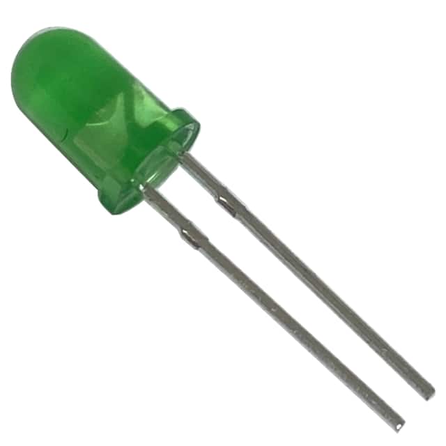 L513GD-16.51MM 5mm Pure Green LED Lamp