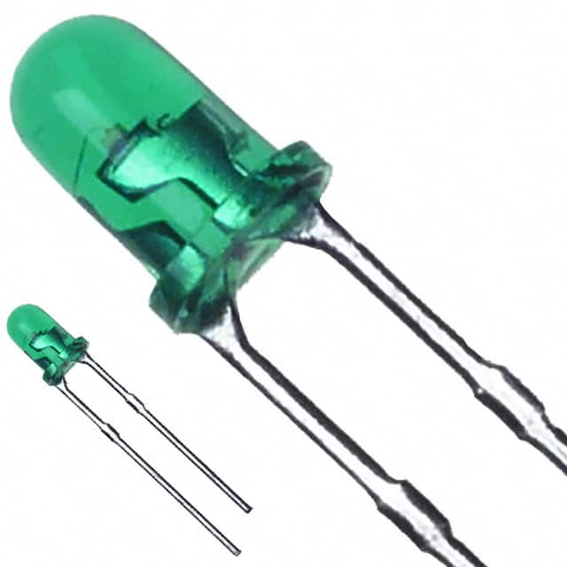 LN38GCP LED GREEN CLEAR 3MM ROUND T/H