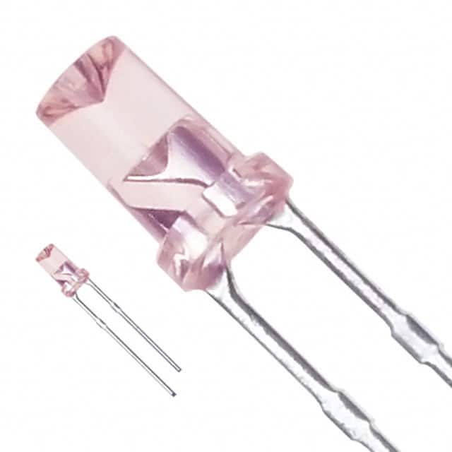 LN863RCPP LED ORANGE CLEAR FLAT TOP T/H