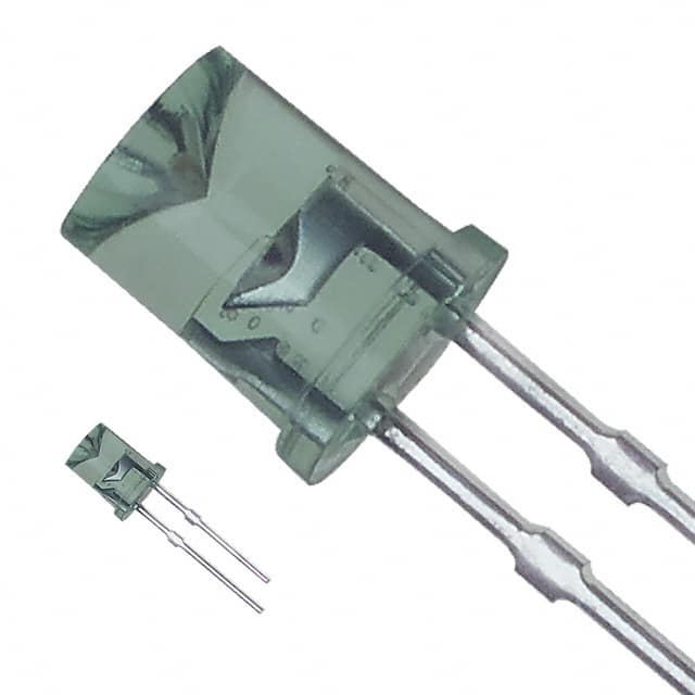 LN364GCP LED GREEN CLEAR FLAT TOP T/H