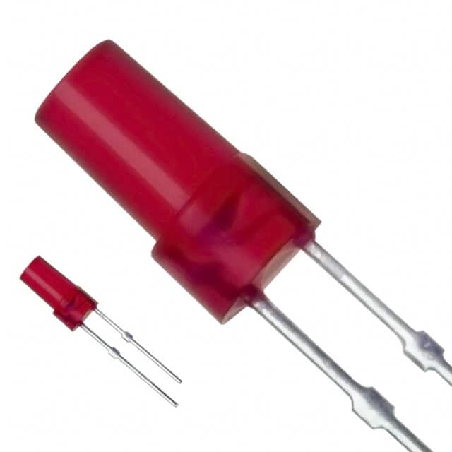 LN253RP LED RED DIFFUSED FLAT TOP T/H