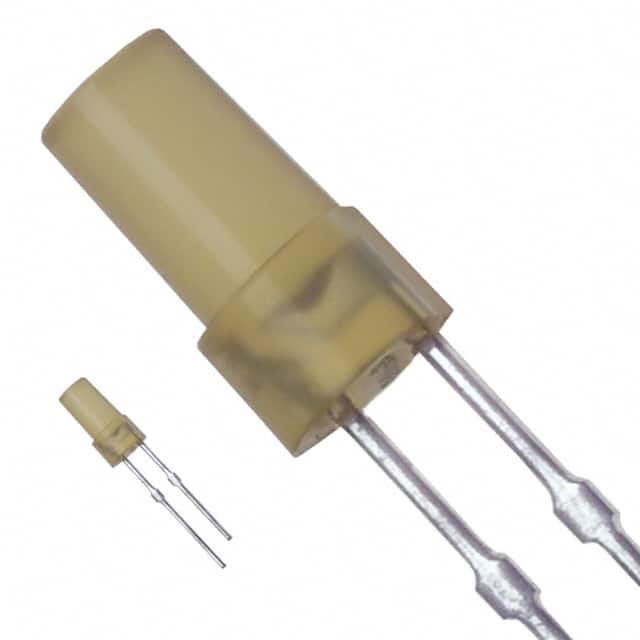 LN453YP LED AMBER DIFFUSED FLAT TOP T/H