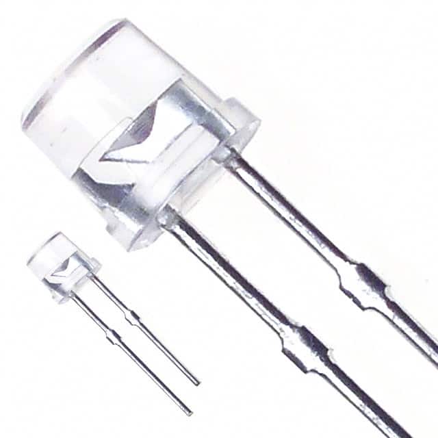 LN240CP LED RED CLEAR FLAT TOP T/H