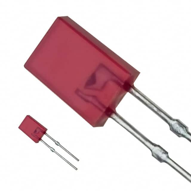 LN242RP LED RED DIFF SQUARE TYPE LED T/H