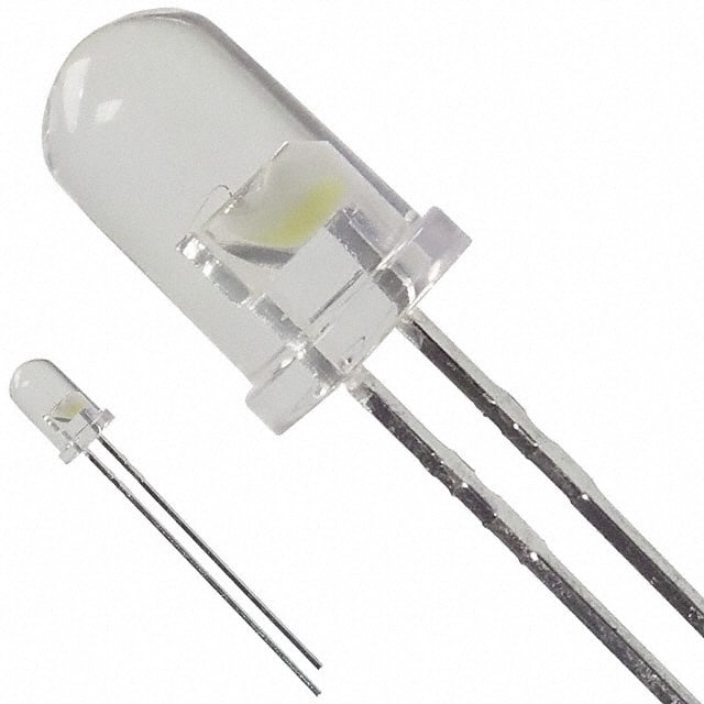HLMP-CW15-TW000 LED COOL WHITE CLEAR T-1 3/4 T/H