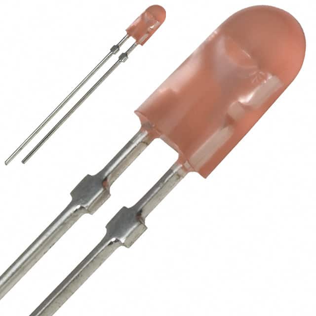 OVLJRGD8 LED RED DIFFUSED 4MM OVAL T/H