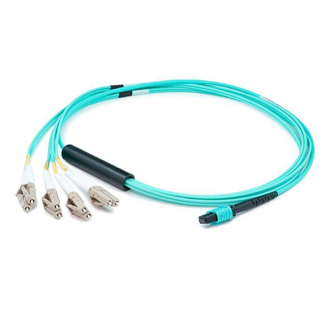 C-MPO-4LC1M5OM4 1m MPO (Female) to 8xLC (Male) 8