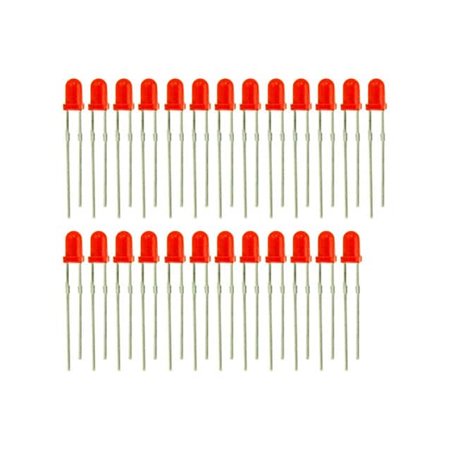 110990067 LED T/H 3MM RED 25PCS