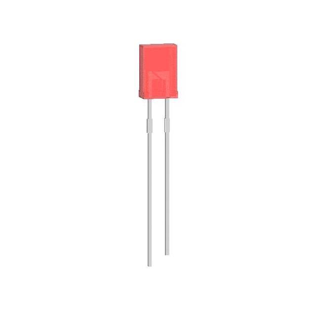 PL44-CDR12 2X5 RECTANGULAR LED RED TH