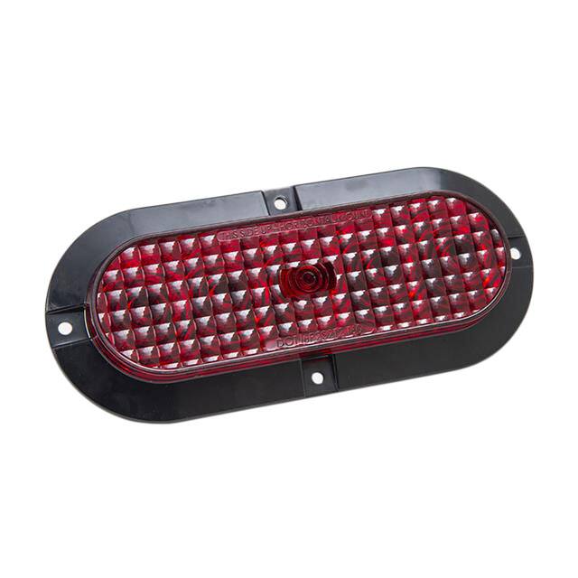 TQ T61-RRHT-1 6" OVAL RED STT HORIZ SRF MNT RE