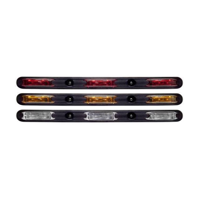 TQ S51-RRB0-1 TRI-BAR RED LENS BLACK BODY