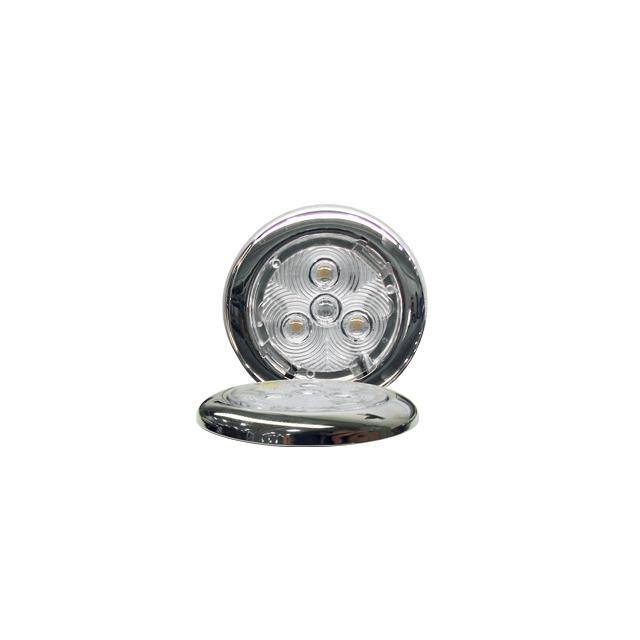TQ E13-WS00-1 SILHO-X 2.75" RND WHT W/SS TRIM